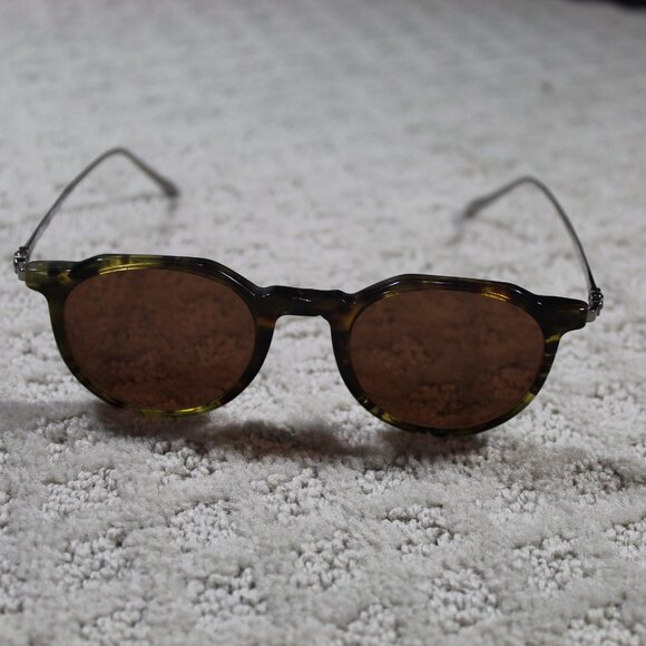 Salvatore Ferragamo Tortoise / Gunmetal SF2845S Round Frame Sunglasses EUC main image 6